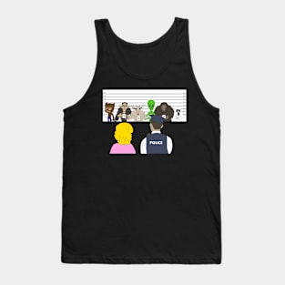 Creepy Line-up Tank Top